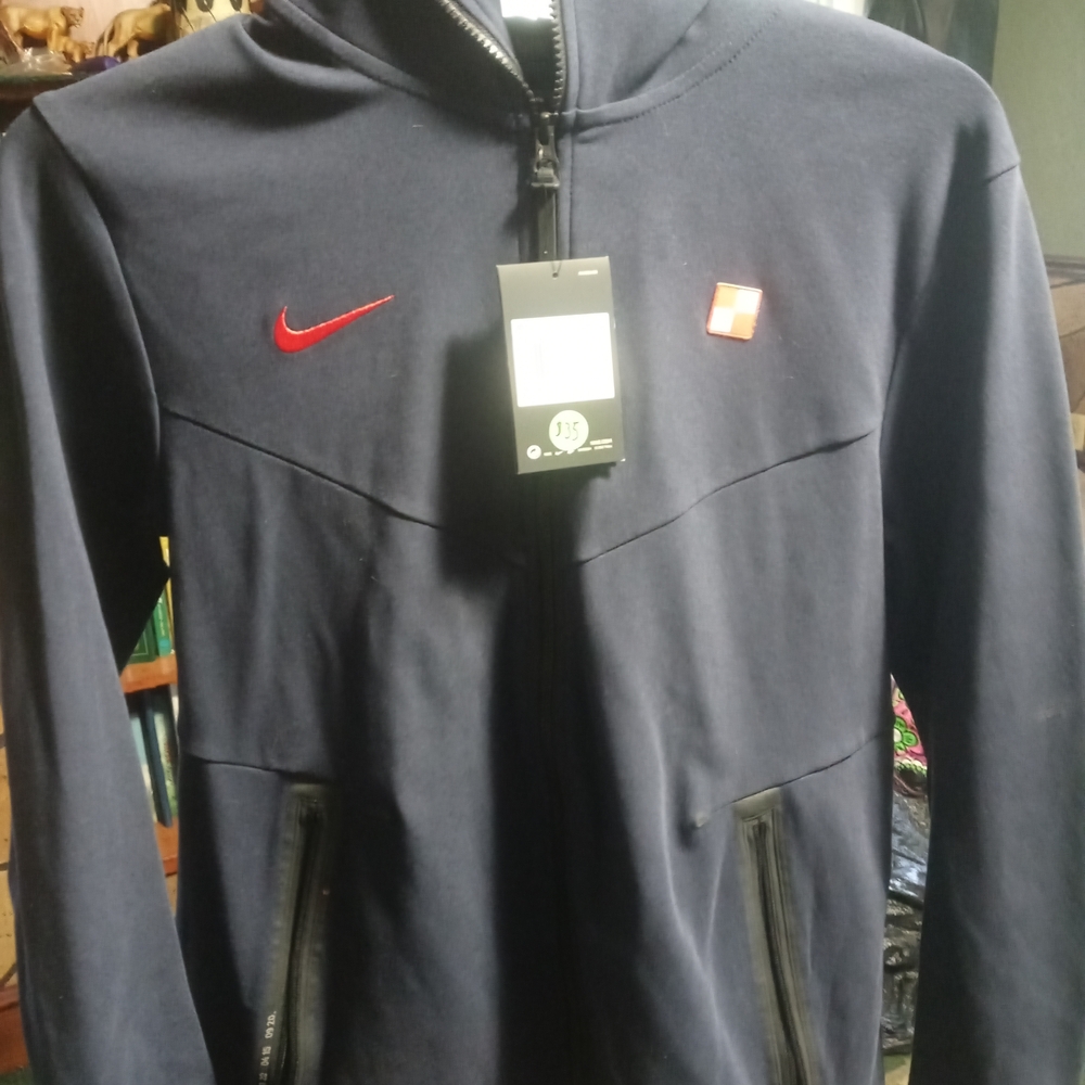 Nike Men's Navy and Red Performance Jacket
